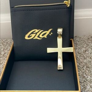 GLD Gold Cross Pendant